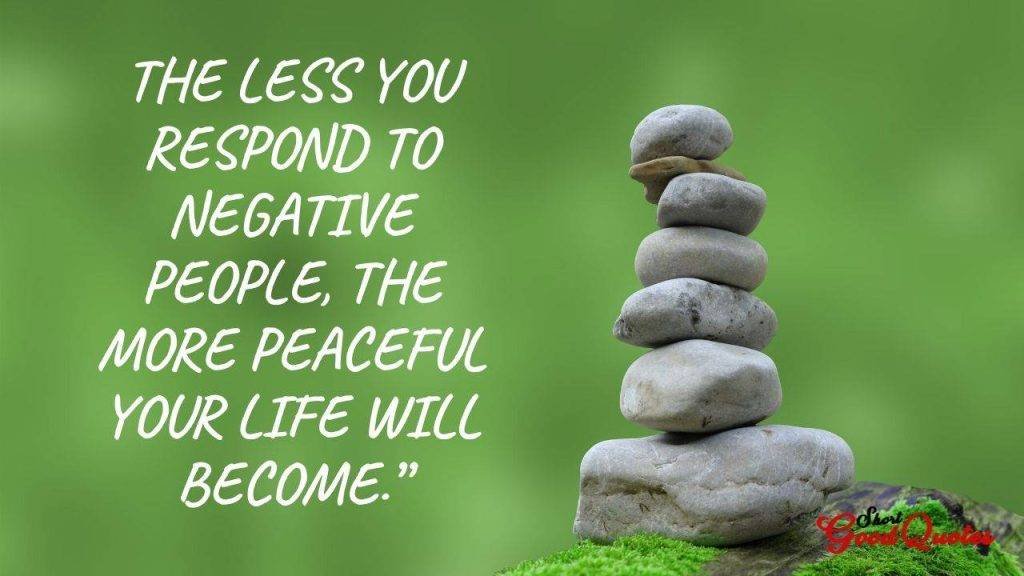 Respond to negative people