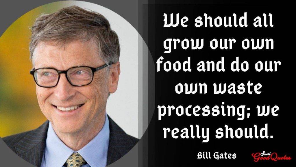 We should grow our own food