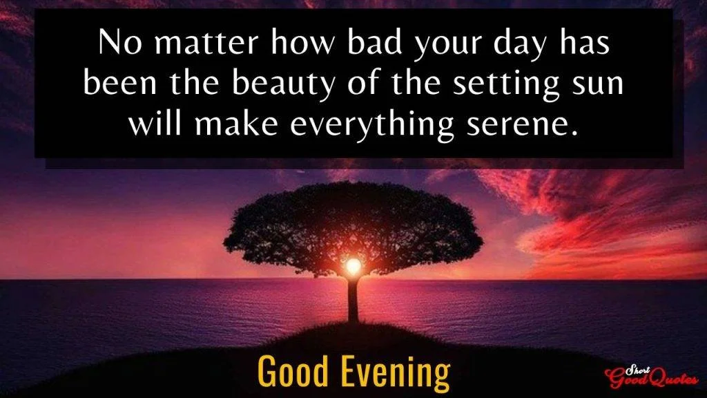 Best Good Evening Wishes | Evening Quotes with Images - ShortGoodQuotes