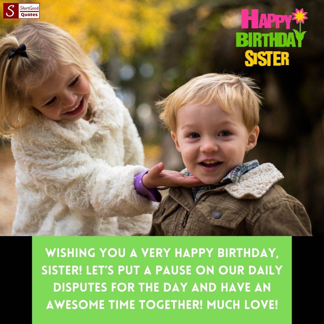 Beautiful Birthday Wishes For Sister 2023 Shortgoodquotes