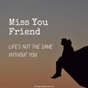 80+ Miss You Friends Quotes and Messages - ShortGoodQuotes