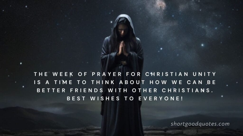 Week of Prayer for Christian Unity Sayings