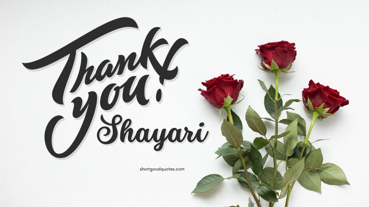 80+ Thank You Shayari and Images