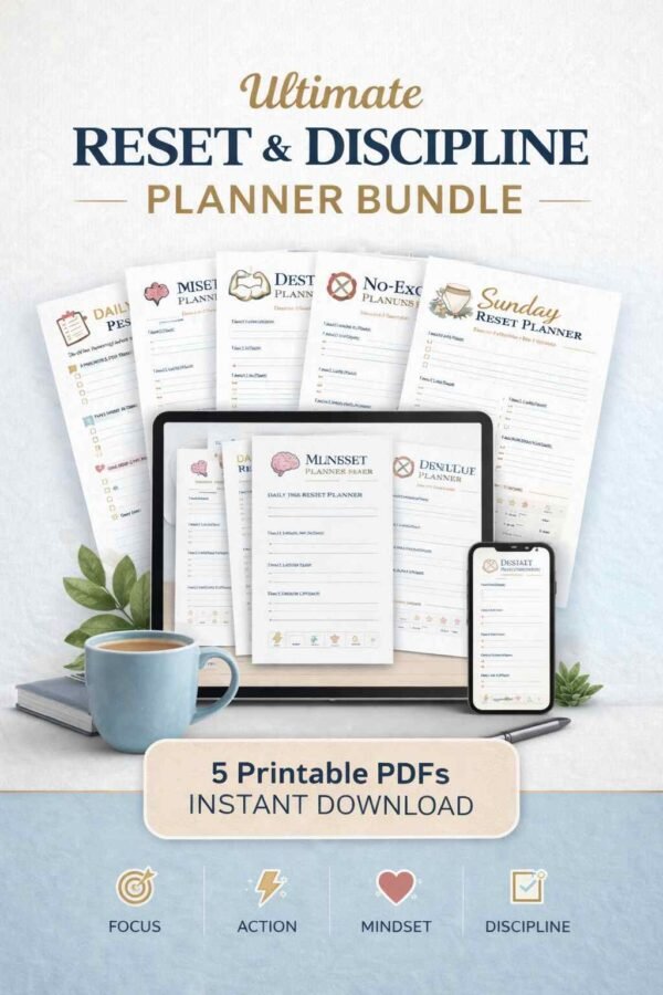 Ultimate Reset & Discipline Planner Bundle
