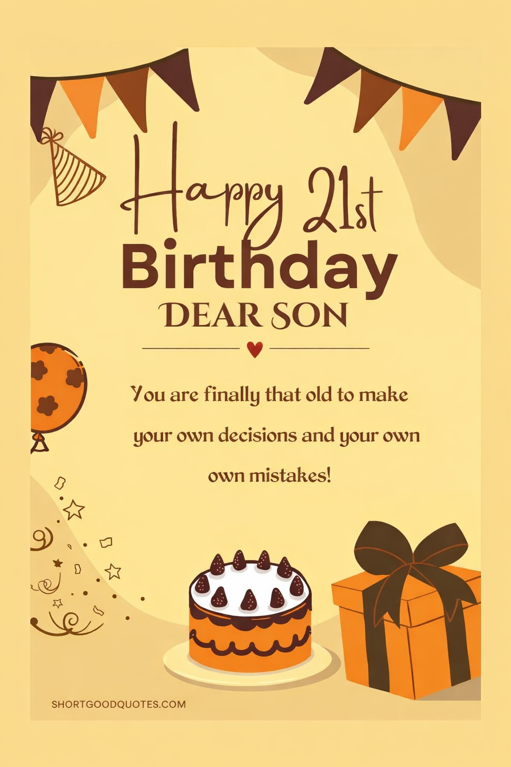 Happy 21st Birthday Son